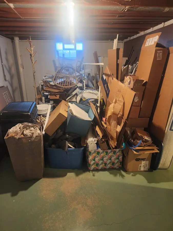 Roll-off dumpster container at job site for Yard Waste Dumpster Rental in Compton